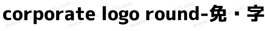 corporate logo round字体转换